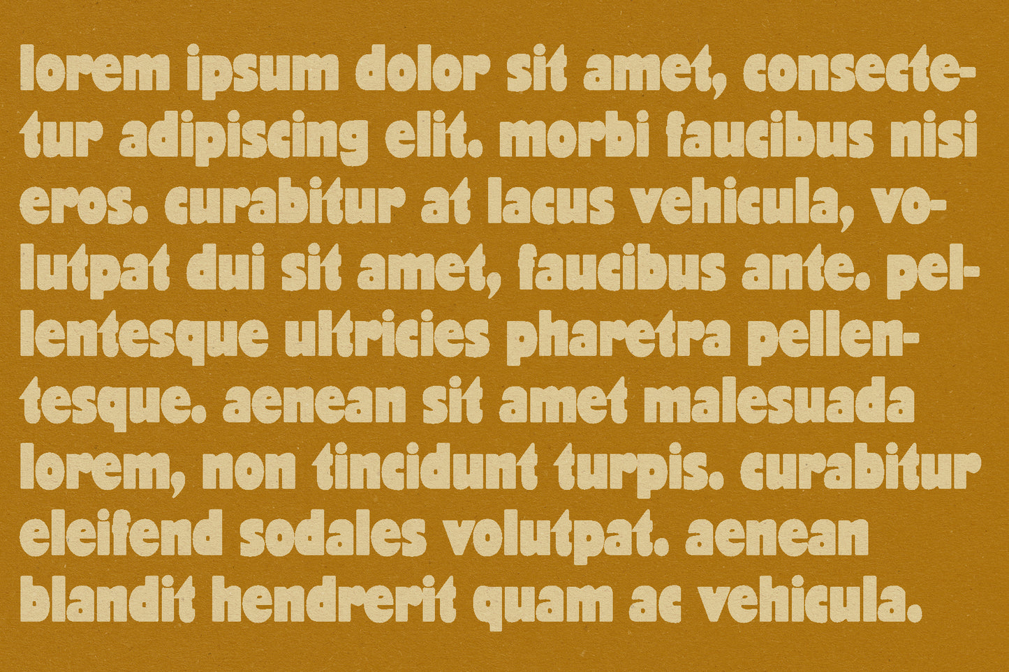 Tinka Lowercase Typeface